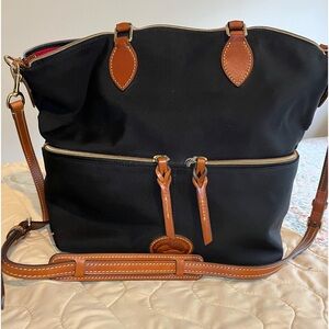 Dooney & Bourke Black Nylon Satchel